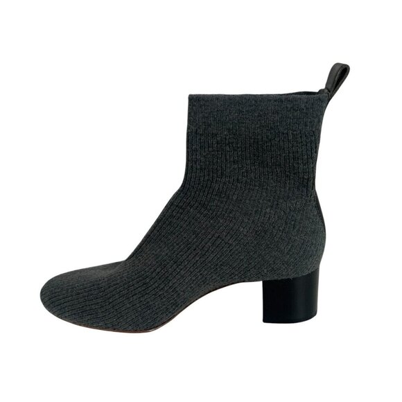 Everlane The Glove Boot Womens Size 7.5 ReKnit Wool Ribbed Sock Boot Gray - Picture 6 of 10